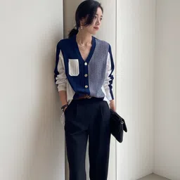 HERE&NOW Women Self Design Cardigan-picture-16