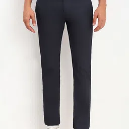 Allen Solly Men Mid-Rise Slim Fit Regular Trousers-picture-24