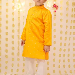 BownBee Boys Regular Kurta with Pyjamas image 4