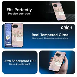 QRIOH Floral Printed Google Pixel 9A Back Case Mobile Accessories image 5