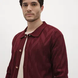 The Roadster Life Co. Pure Acrylic Geometric Design Cardigan-picture-11