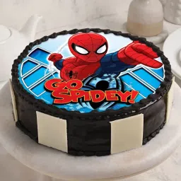 Super Spiderman Hbd Cake image 2