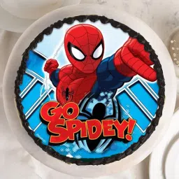 Super Spiderman Hbd Cake image 3
