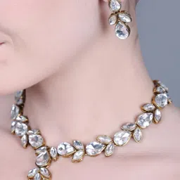 JN HANDICRAFT Copper-Plated Alloy Necklace image 2