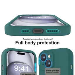 LIRAMARK Solid Printed iPhone 15 Back Case Mobile Accessories image 5