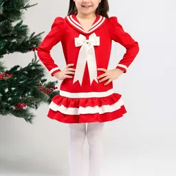 THE PONY & PEONY CO. Tie-Up Neck A-Line Dress image 3