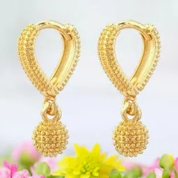 SHREE KRISHNA SHOPPING Unisex Gold-Plated Brass Earrings-picture-35