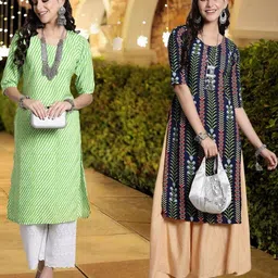 Ethnic basket Women Multicoloured Kurtas-picture-42