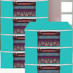 AMAK INC Green Fabric Multi-Utility Wardrobe Organisers-picture-36