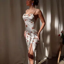 StyleCast Women Floral Print Bodycon Maxi Dress-image-44
