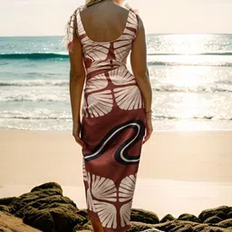 Athena Unapologetic Snake Printed Cover-Up Sarong image 2