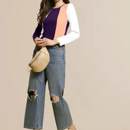 Mast & Harbour Women Pack of 2 Sweetheart Neck Puff Sleeve Empire Top image 4