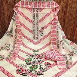 MANVAA Printed Unstitched Dress Material image 2