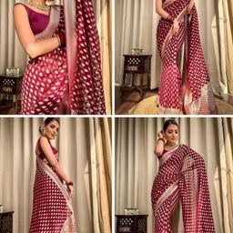 Okom Woven Design Zari Art Silk Handloom Banarasi Saree-picture-21