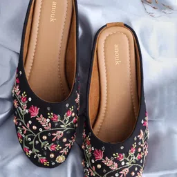 Anouk Women Embellished Mules Flats image 1