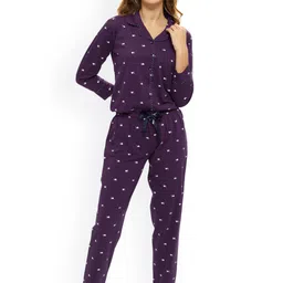 Lotik Women Printed Pure Cotton Night suit-image-54
