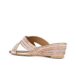 Inc 5 Embellished Ethnic Wedge Heel Sandals image 2