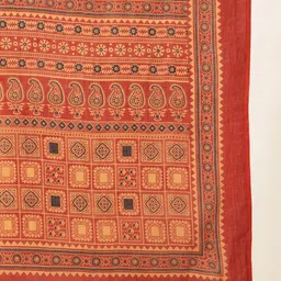 Vbuyz Floral Printed Pure Cotton Notch Neck Straight Kurta With Palazzos & Dupatta image 2