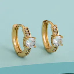 Kushal's Fashion Jewellery Circular Hoop Earrings image 4