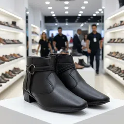 Bxxy Men Causal Round Toe Block Heel Boots-picture-39