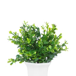 Dekorly Green Plastic Artificial Flowers & Plants With Pot image 5