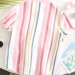 KIDGARB Multi Polycotton Cutaway Collar Printed Shirts image 2