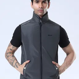 Spirit Men Stand Collar Solid Lightweight Gilet Jacket-picture-23