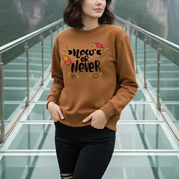 Moda Rapido Women Printed Sweatshirt image 2