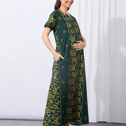 MomToBe Printed Maxi Nightdress image 3