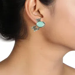 Rozy Styles Silver-Plated Brass Crystals Studs image 3