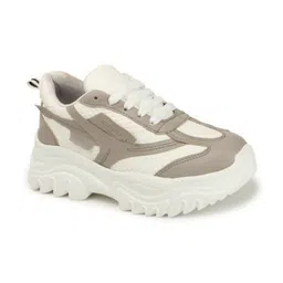 The Roadster Lifestyle Co Women Round Toe Lightweight Lace-Ups Sneakers image 4