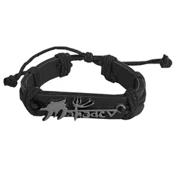 M Men Style Men Lord Shiva Mahadev Leather Wraparound Bracelet image 2