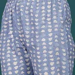 DIVASTRI Women Floral Printed Regular Pure Cotton Kurta with Trousers & With Dupatta image 2