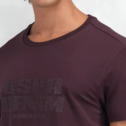 U.S. Polo Assn. Denim Co. Men Typography Printed Round Neck Cotton Slim Fit T-shirt image 2