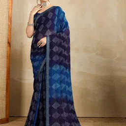 KALINI Bandhani Printed Saree image 2