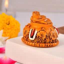Ascension Brown Vaishnav Paduka Religious Idol Matte Showpiece image 2