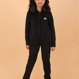 CALYX CLOTHING Girls Mid Rise Hooded Tracksuits-picture-11