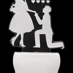 1ST TIME White & Transparent 4-Pcs 3D Illusion LED Plug Night Lamps image 4