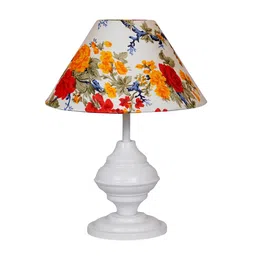 Multicolour Shade Table Lamp With Metal Base By Foziq image 5