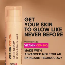 CosIQ Glow CEF-20% Face Serum with Vitamin C & E - 30 ml image 5