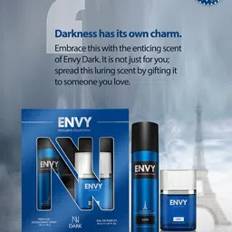 Envy Men Dark Perfume Deodorant Spray 99 g + Eau De Parfum 50 ml Fragrance Gift Set image 2