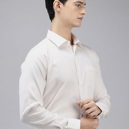 Van Heusen Pure Cotton Textured Slim Fit Formal Shirt-picture-1