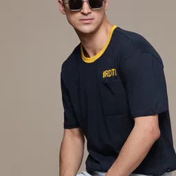 The Roadster Lifestyle Co. Relaxed Fit Pure Cotton T-shirt-picture-29