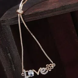 I Jewels Women Rose Gold Rose Gold-Plated Link Bracelet-picture-38