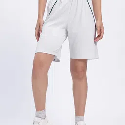 glitchez Women Sharp Stitch Contrast Piping Loose Fit Shorts image 3