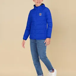 Allen Solly Junior Boys Padded Jacket with Patchwork image 5