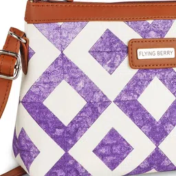 FLYING BERRY Geometric Printed Bucket Sling Bag image 3