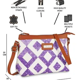 FLYING BERRY Geometric Printed Bucket Sling Bag image 5