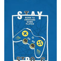 Bodycare Kids Blue Printed Full Sleeves T-Shirt image 3