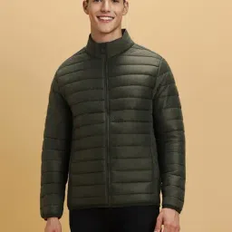Forever 21 Green Regular Fit Quilted Puffer Jacket-picture-29